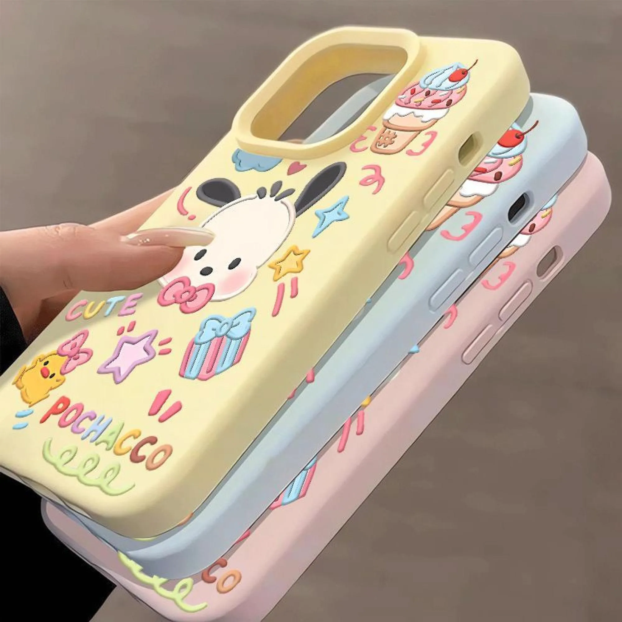 Pochacco TPU Full Coverage Protective Phone Case