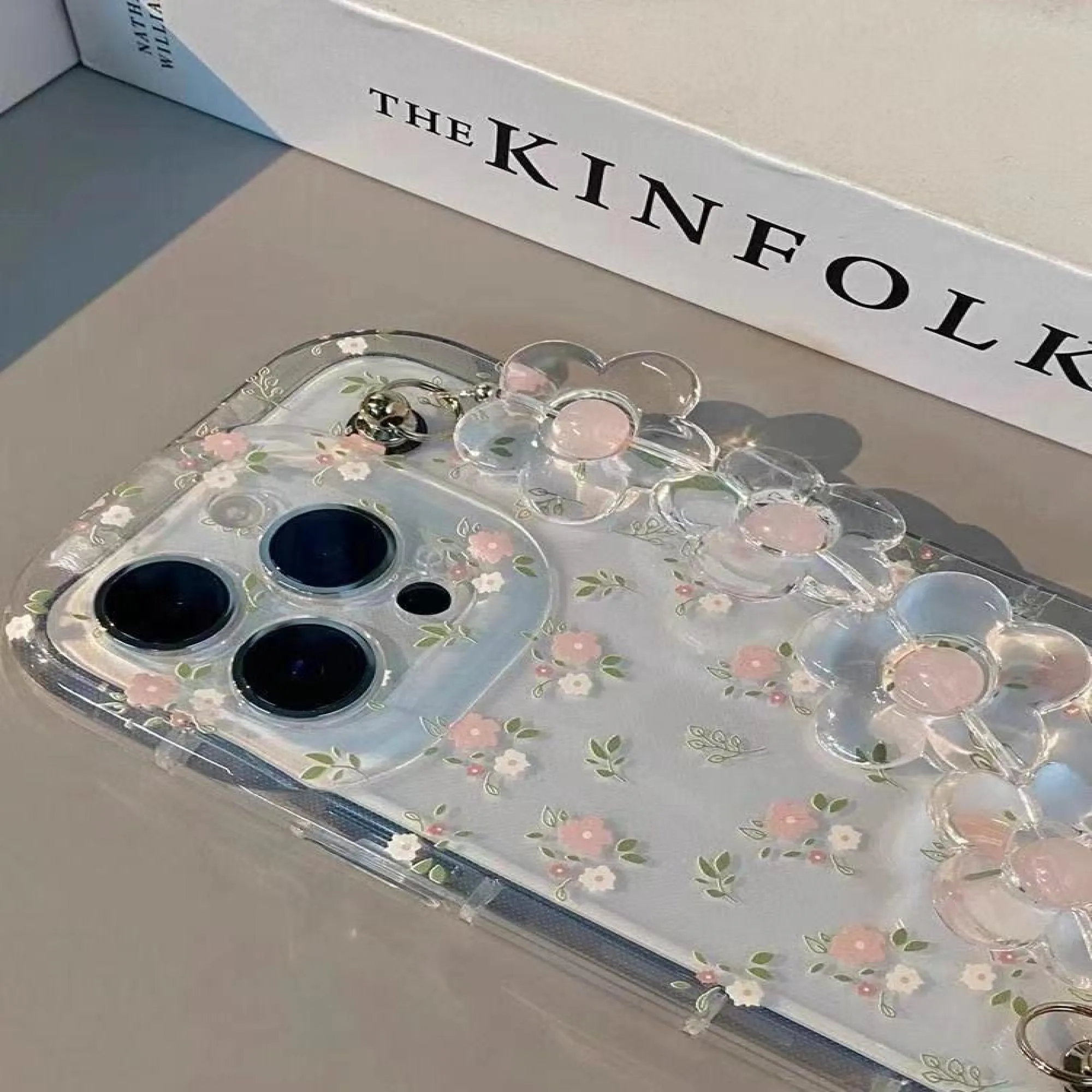 Pink Floral Chain Soft Case