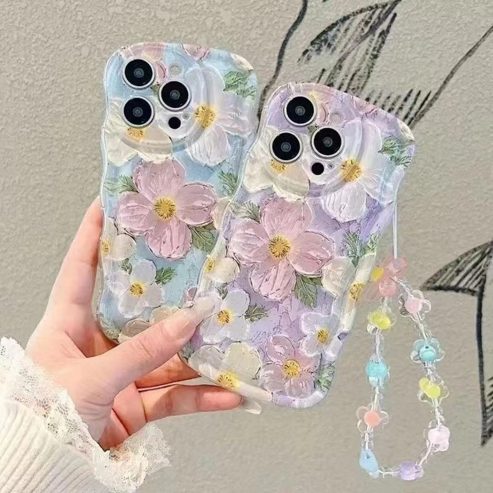 Oil Painting Flower Phone Case