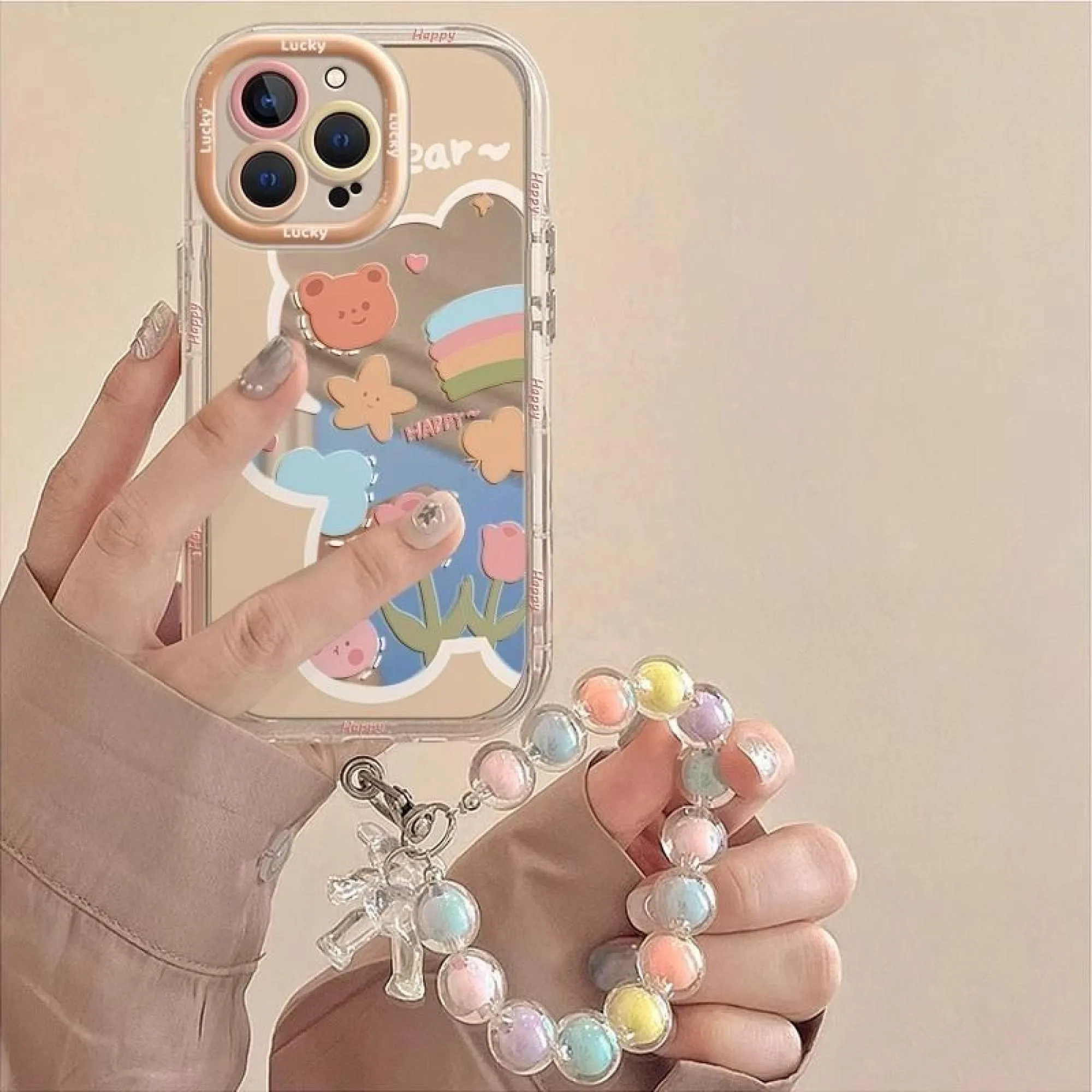 Mirror Flower Series Soft Phone Case
