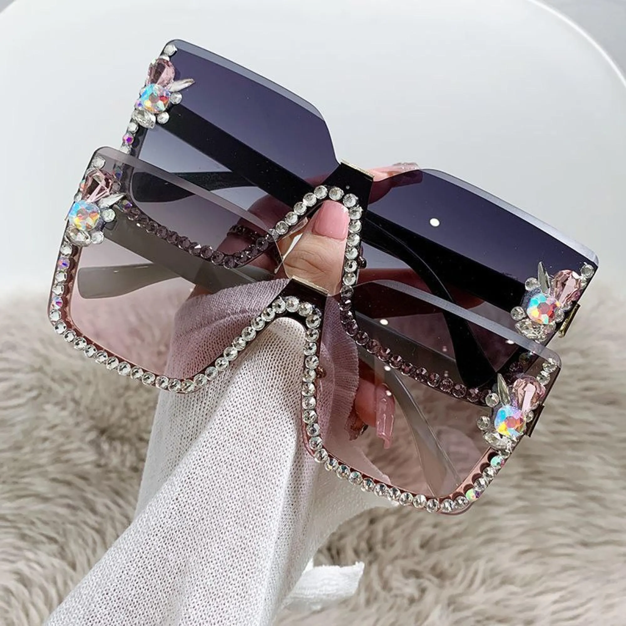 Trendy Leopard Print Oversized Sunglasses
